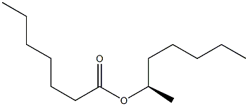 (-)-Heptanoic acid (R)-1-methylhexyl ester Struktur