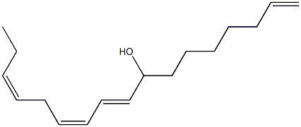 (9E,11Z,14Z)-1,9,11,14-Heptadecatetren-8-ol Struktur