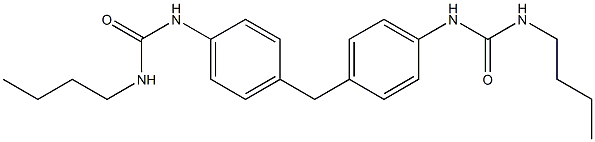 1,1'-[Methylenebis(4,1-phenylene)]bis(3-butylurea) Struktur