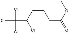 5,6,6,6-Tetrachlorohexanoic acid methyl ester Struktur