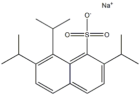 2,7,8-Triisopropyl-1-naphthalenesulfonic acid sodium salt Struktur