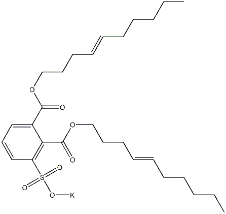 3-(Potassiosulfo)phthalic acid di(4-decenyl) ester Struktur