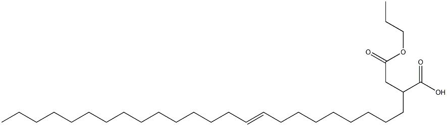 2-(9-Tetracosenyl)succinic acid 1-hydrogen 4-propyl ester Struktur