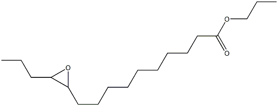 11,12-Epoxypentadecanoic acid propyl ester Struktur