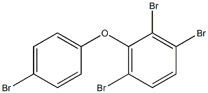 2,3,6-Tribromophenyl 4-bromophenyl ether Struktur