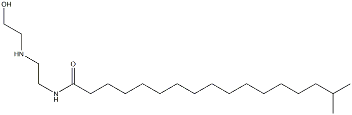 N-[2-[(2-Hydroxyethyl)amino]ethyl]-16-methylheptadecanamide Struktur