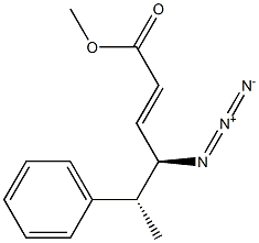 (2E,4R,5R)-4-Azido-5-phenyl-2-hexenoic acid methyl ester Struktur