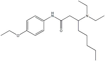 N-(4-Ethoxyphenyl)-3-(diethylamino)octanamide Struktur