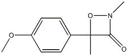 2,4-Dimethyl-4-(4-methoxyphenyl)-1,2-oxazetidin-3-one Struktur