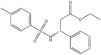 [R,(+)]-3-Phenyl-3-[(p-tolylsulfonyl)amino]propionic acid ethyl ester Struktur