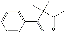 4-Phenyl-3,3-dimethyl-4-penten-2-one Struktur