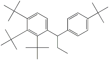 1-(2,3,4-Tri-tert-butylphenyl)-1-(4-tert-butylphenyl)propane Struktur