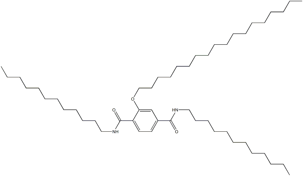 2-(Octadecyloxy)-N,N'-didodecylterephthalamide Struktur