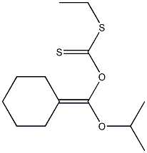 Dithiocarbonic acid O-(isopropoxycyclohexylidenemethyl)S-ethyl ester Struktur