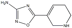 3-Amino-5-[(1,2,5,6-tetrahydropyridin)-3-yl]-1,2,4-oxadiazole Struktur