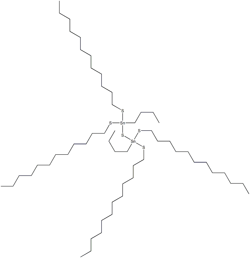 Bis[butyldi(dodecylthio)stannyl] sulfide Struktur