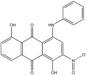 1-Anilino-4,8-dihydroxy-3-nitroanthraquinone Struktur