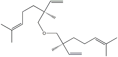 (-)-[(S)-1,5-Dimethyl-1-vinyl-4-hexenyl]methyl ether Struktur