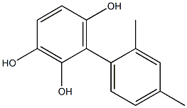 2',4'-Dimethyl-1,1'-biphenyl-2,3,6-triol Struktur