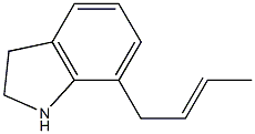 2,3-Dihydro-7-(2-butenyl)-1H-indole Struktur