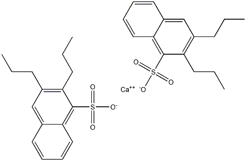 Bis(2,3-dipropyl-1-naphthalenesulfonic acid)calcium salt Struktur