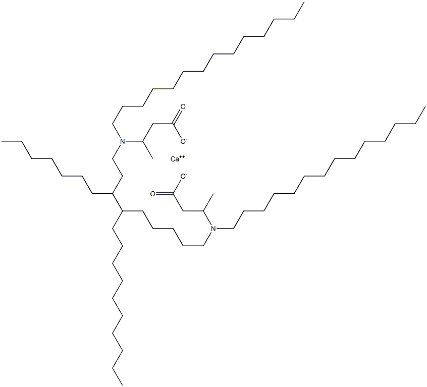 Bis[3-(ditetradecylamino)butyric acid]calcium salt Struktur