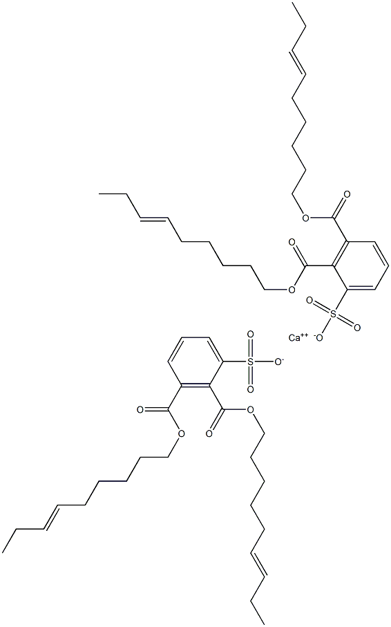 Bis[2,3-di(6-nonenyloxycarbonyl)benzenesulfonic acid]calcium salt Struktur