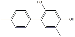 6-(4-Methylphenyl)-4-methylbenzene-1,3-diol Struktur