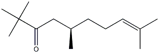 (R)-2,2,5,9-Tetramethyl-8-decen-3-one Struktur