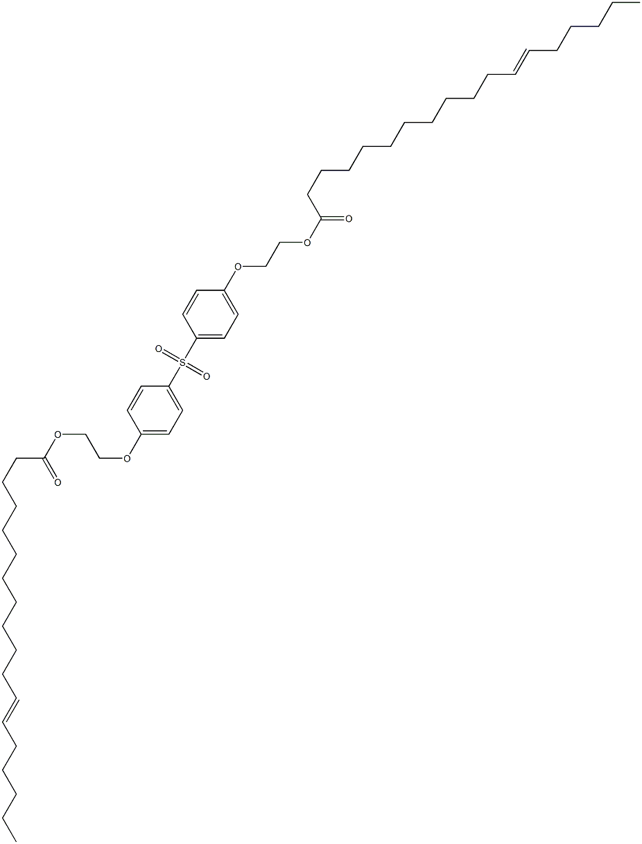 Bis[4-[2-(12-octadecenoyloxy)ethoxy]phenyl] sulfone Struktur