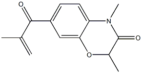 2,4-Dimethyl-7-methacryloyl-4H-1,4-benzoxazin-3(2H)-one Struktur