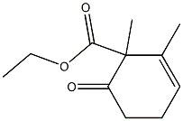 1,2-Dimethyl-6-oxo-2-cyclohexene-1-carboxylic acid ethyl ester Struktur