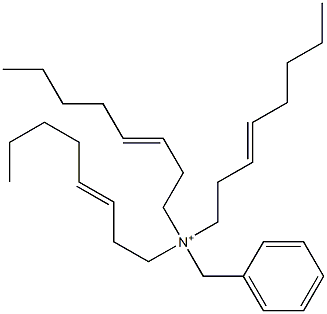 Tri(3-octenyl)benzylaminium Struktur