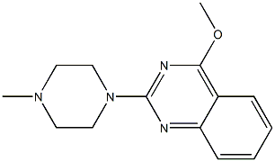 2-[4-Methyl-1-piperazinyl]-4-methoxyquinazoline Struktur