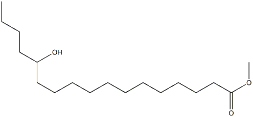 13-Hydroxyheptadecanoic acid methyl ester Struktur