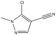 2-Methyl-3-chloro-2H-pyrazole-4-carbonitrile Struktur