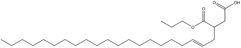 3-(2-Henicosenyl)succinic acid 1-hydrogen 4-propyl ester Struktur