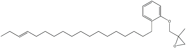 2-(15-Octadecenyl)phenyl 2-methylglycidyl ether Struktur