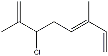 3-Chloro-2,6-dimethyl-1,5,7-octatriene Struktur