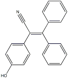 2-(4-Hydroxyphenyl)-3,3-diphenylacrylonitrile Struktur