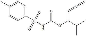 Tosylcarbamic acid 1-isopropyl-2,3-butadienyl ester Struktur