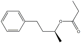 (-)-Propionic acid (S)-1-methyl-3-phenylpropyl ester Struktur