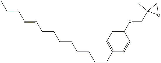 4-(9-Tridecenyl)phenyl 2-methylglycidyl ether Struktur