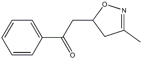 2-[(3-Methyl-4,5-dihydroisoxazol)-5-yl]-1-phenylethan-1-one Struktur