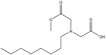 Octyliminobis(acetic acid methyl) ester Struktur