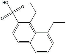 1,8-Diethyl-2-naphthalenesulfonic acid Struktur