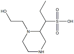 4-(2-Hydroxyethyl)piperazine-3-(1-propanesulfonic acid) Struktur