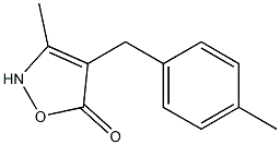 4-(4-Methylbenzyl)-3-methylisoxazol-5(2H)-one Struktur