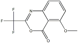 2-Trifluoromethyl-5-methoxy-4H-3,1-benzoxazin-4-one Struktur