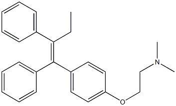 1-[4-[2-(Dimethylamino)ethoxy]phenyl]-1,2-diphenyl-1-butene Struktur